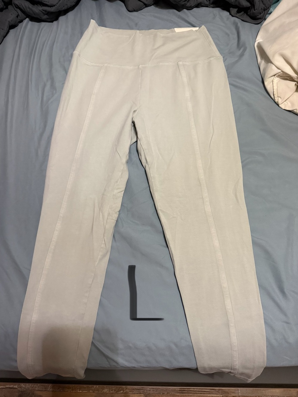 aerie Pale Gray High-Waist Performance Leggings